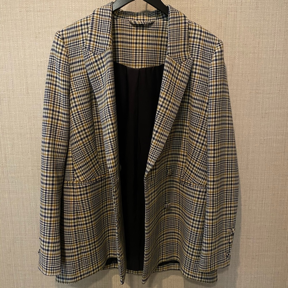 & Other Stories boyfriend oversized plaid blazer